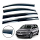 Дефлекторы окон (ветровики) для Volkswagen Touran III 2015+ с нерж. хром полоской 4 шт. (HAWK) - изображение 1
