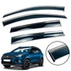 Дефлектори вікон (вітровики) для Ford Kuga 2012-2019 (на скотче) з хром полоскою накладні 4 шт. (HAWK) - зображення 1