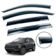Дефлекторы окон (ветровики) для Jeep Cherokee (KL) 2014+ с нерж. хром полоской 4 шт. (HAWK) - изображение 1