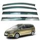 Дефлекторы окон (ветровики) для Seat Alhambra 5D 2010+ нерж. с нерж. хром полоской (HAWK) - изображение 1