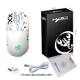 Мышь беспроводная, бесшумная HYSJ Т90 с аккумулятором и подсветкой 2,4G+Bluetooth White + килимок - изображение 9