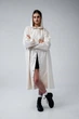 Білий легкий водонепроникний дизайнерський дощовик – oversize S-M-L one size, для міста, подорожей та міжсезоння, плащ вільного крою водонепроникний, дощовик з капюшоном - изображение 1