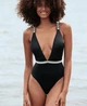 Купальник суцільний стрази Victoria’s Secret Чорний S - изображение 2