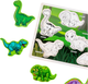 Дерев'яний пазл Lean Toys Динозаври 12 елементів (5905991043829) - зображення 3