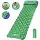 Туристический надувной матрас (каремат) с подушкой Outdoor Sleeping со встроенным насосом Зеленый - изображение 2