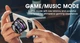 Бездротова колонка G200 Outdoor Magnetic Bluetooth Speaker Wireless Portable Mini Travel with RGB Color Light and Phone Holder for Ios, IPX5, BT5.0, TWS, RGB, 7h, BLACK - зображення 6