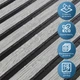 Самоклеющаяся панель-рейка Sticker Wall 680х670х5мм Серебряно-черный SW-00002532 - изображение 5