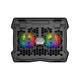 Подставка с вентиляторами MeeTion CoolingPad CP2020, RGB эффекты, 9–14", черный - изображение 3