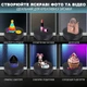 Столик поворотный вращающаяся подставка платформа подиум для предметной 3d съемки видеосъемки витрины от USB 15 см пластиковый Черный 149_2_0_1B - изображение 8