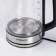 Чайник электрический Sokany SK-09013, 2,5 л, прозрачный, быстрый нагрев, удобная ручка - изображение 14