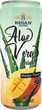 Упаковка напою безалкогольного соковмісного Bisan Aloe Vera Mango 250 мл х 6 шт (4820186125481) - зображення 2