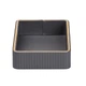 Салфетница на стол из серой эко-кожи 25×15.5×5 см, компактный органайзер для салфеток, стильный настольный аксессуар для кафе и дома - изображение 8
