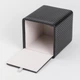 Салфетница из экокожи квадратная 13×13×14.5 см, настольный держатель для салфеток, черная - изображение 6