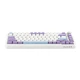 Клавіатура дротова, механічна AJAZZ AK820 MAX HE Magnetic Switch, RGB підсвічування з підтримкою HOT-SWAP+наліпки укр. рос., біло-фіолетова - зображення 13