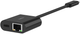 Adapter Belkin USB Type-C - Ethernet RJ-45 with PD 100W 0.13 m Black (INC019BTBK) - obraz 4