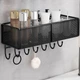 Настінна полиця Modern Home 40 х 13.5 х 15 см (M50243) Чорний - зображення 3