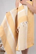 Пляжное полотенце Linen Ginger 90х180 см оранжевое - изображение 1