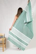 Пляжное полотенце Linen Green 90х180 см зеленое - изображение 3