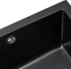 Кухонная мойка GRANADO Under Top XL 752 x 695 мм Black Shine c сифоном - изображение 4