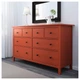 Комод с 8 ящиками IKEA HEMNES красно-коричневый 203.113.03 - изображение 2