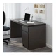Письменный стол IKEA MALM 140x65 см черно-коричневый 002.141.57 - изображение 4