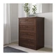 Комод с 4 ящиками IKEA SONGESAND 82x104 см коричневый 603.667.89 - изображение 2