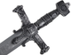 Miecz wojownika LEAN Toys z dźwiękiem 80 cm 17644 (5905991004936) - obraz 3