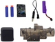 Pistolet elektryczny LEAN Toys na kulki hydrożelowe i strzałki piankowe Złoty 24276 (5905991054221) - obraz 4