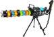 Karabin snajperski LEAN Toys ze stojakem, światłem i dźwiękiem Czarny 24823 (5905991058731) - obraz 3