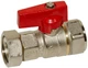 Шариковый кран прямой с накидной гайкой BIANCHI 3/4х3/4" внутренняя резьба, red/красный (528005050F) - изображение 1