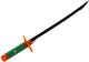 Miecz samurajski LEAN Toys Nichirin na baterie z dźwiękiem Zielony 11151 (5905991032212) - obraz 2
