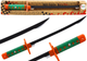 Miecz samurajski LEAN Toys Nichirin na baterie z dźwiękiem Zielony 11151 (5905991032212) - obraz 4