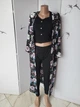 Накидка кимоно женская удлиненная в цветочный принт Only Черная 14615 One size (укр. 42-46) - изображение 5