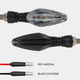 Поворотники 12V для скутера мопеда, яскраві LED - зображення 6