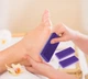 Двостороння косметична пемза - мочалка для ніг та п'ят Pumice губка 2в1 для педикюру та догляду за стопами, 1 шт, фіолетовий (110841774) - зображення 2