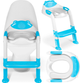 Накладка на сидіння туалету з драбинкою Ricokids Ведмедик 729200 Синя (5903890613822) - зображення 4
