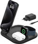 Бездротова зарядка Belkin BoostCharge Magnetic 3в1 Qi2 15W Black (WIZ029VFBK) - зображення 7