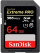 Карта памяти SanDisk sd 64gb c10 uhs-ii u3 R280/W100MB/s Extreme Pro v60 sdsdxep-064g-gn4in - изображение 1