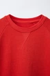 Підлітковий світшот в рубчик на хлопчика Zara 2631/728 164 см Червоний - зображення 3