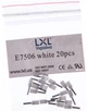 Наконечник штыревой втулочный изолированный LXL 0.75 мм² 20 шт (E7506 white) - изображение 1