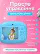 Дитячий фотоапарат миттєвого друку кольоровий цифровий фото апарат для дітей малюків Andowl C7X1 рожевий компактний легкий 5в1 фотокамера дитяча полароід камера з моментальним друком фотоапарати дитячі динозавр ігри музика відео - зображення 3