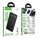 Повербанк павербанк HOCO J153 10000mAh 2USB + microUSB + Type-C Чорний - зображення 2