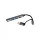 Концентратор Dynamode USB Type-C + USB-A to 1хUSB-C 3.0 1хUSB-A 3.0 2xUSB-A 2.0 dark grey (DM-UH-314AC) - зображення 3