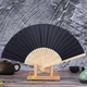 Бамбукове класичне віяло Hand Held Fan Black - изображение 1