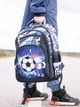 Школьный ортопедический детский рюкзак для мальчиков Football Ball футбол мяч для мальчика в школу 1 – 5 класс лет и первоклассника черный футбольная тематика и Мяч - изображение 7