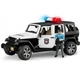 Автомодель Bruder Поліцейський автомобіль Jeep Wrangler Unlimited Rubicon з фігуркою, світло, звуки 1:16 (02526) - зображення 1