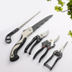 Садовый набор инструментов 5 в 1 Garden Set SK-5 с ножницами, секаторами и пилкой, черный - изображение 3