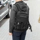 Городской рюкзак мужской Kraft Black 18 л черный тканевый водостойкий с отделением для ноутбука - изображение 13