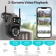 Камера відеоспостереження PTZ з підтримкою 4G WiFi XPRO 2L-V21-4G V380PRO (45051-16949_1136) - изображение 5