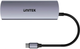 USB-hub Unitek uHUB Q4 4-in-1 10Gbps USB-C Hub with 2 USB-A & 2 USB-C Ports (H1112DGY01) - obraz 4